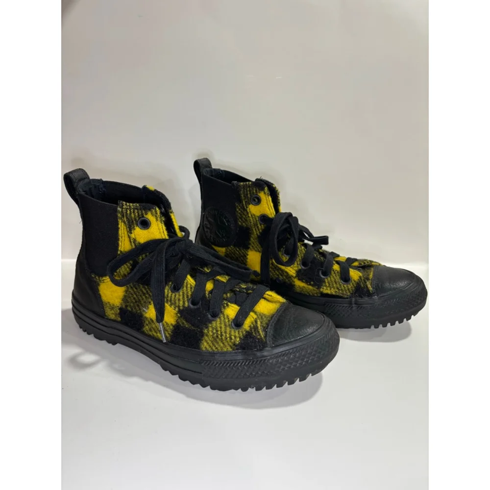 Converse x Woolrich Allstar Chelsea Boots. Plaid, Women’s 7.5